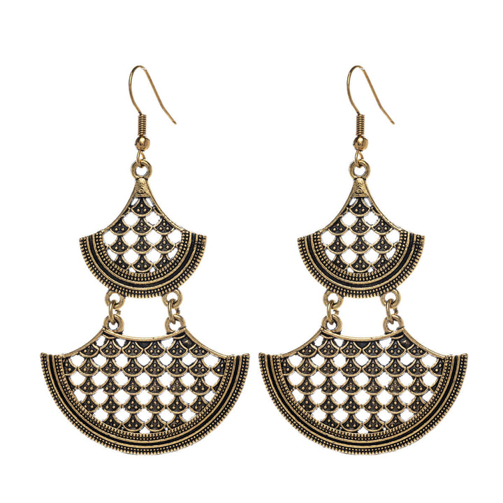 Hanging two-piece earrings