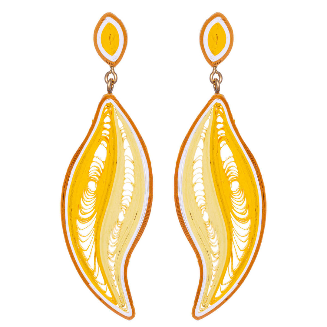 Drop earrings from the paper