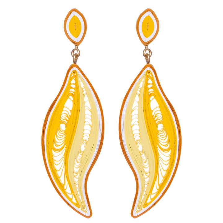 Drop earrings from the paper