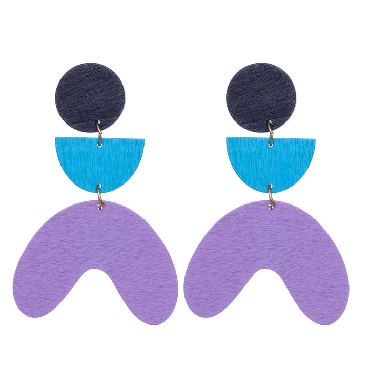 Wooden Drop earrings arches