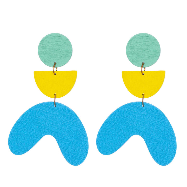 Wooden Drop earrings arches