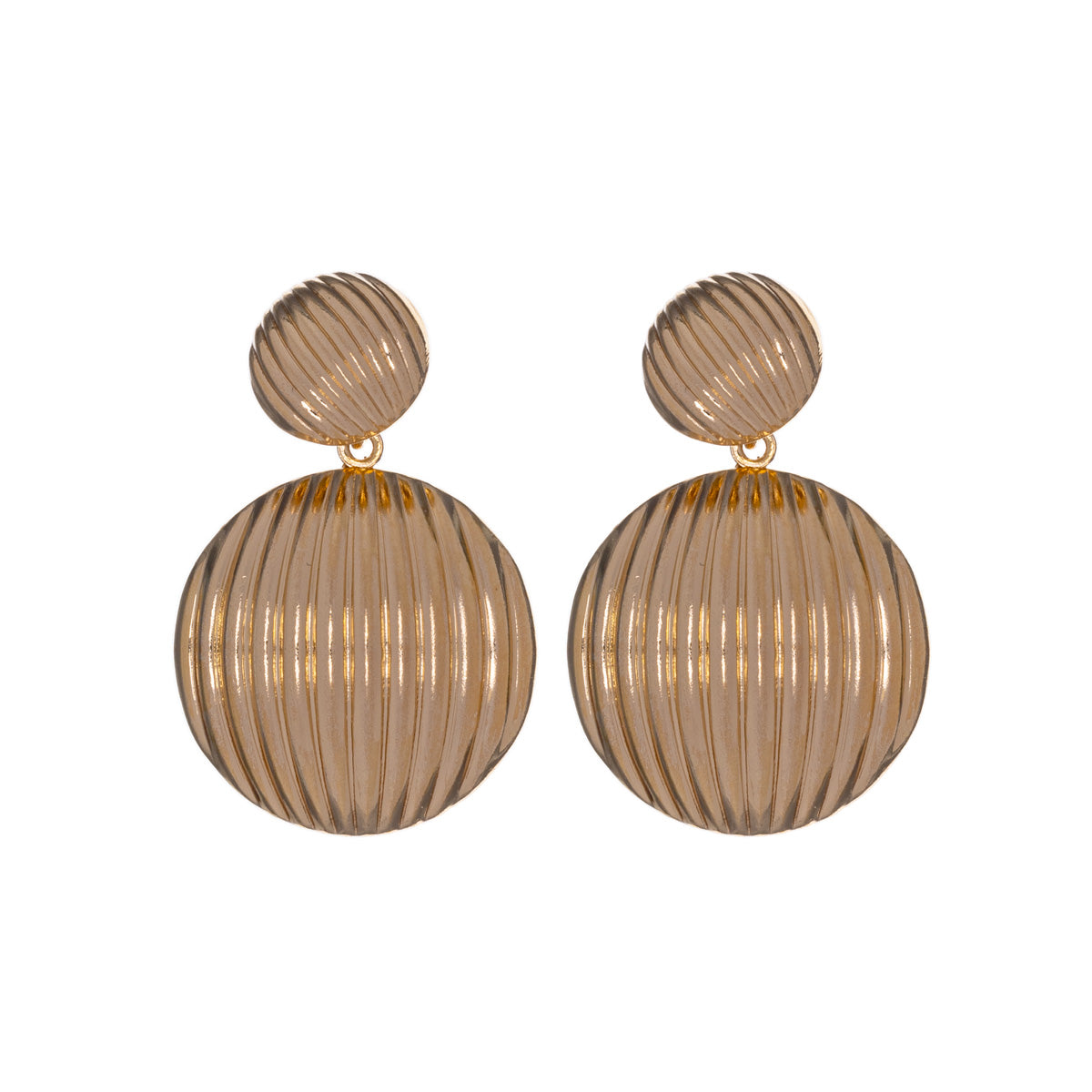 Drop earrings patterned circles