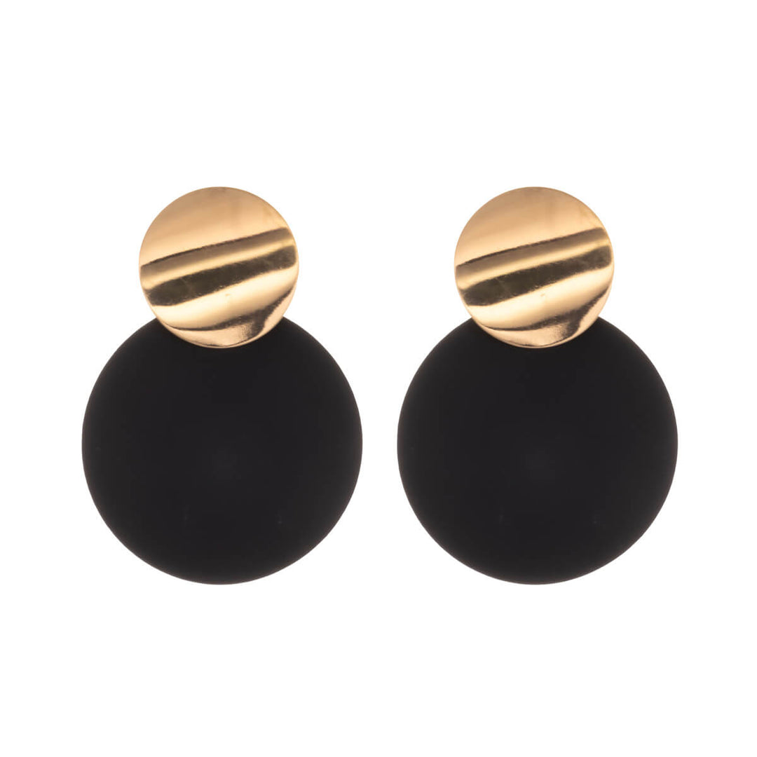 Bunte hängende Ohrringe zwei Kreise