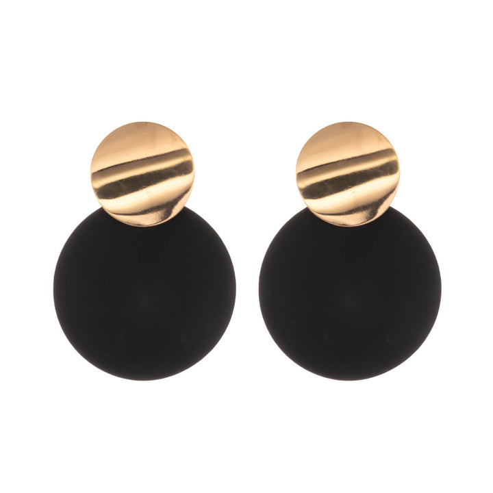 Bunte hängende Ohrringe zwei Kreise