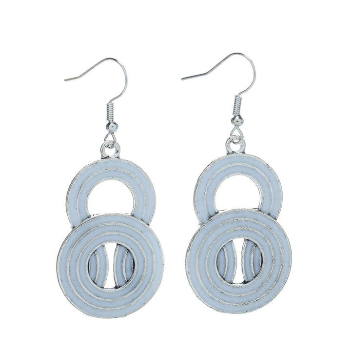 Farbige hängende Ring-Ohrringe