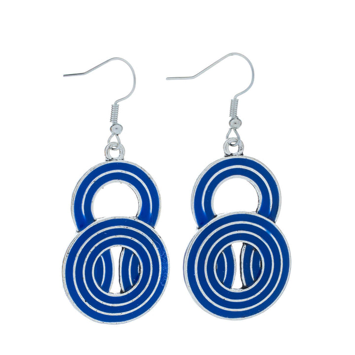 Farbige hängende Ring-Ohrringe