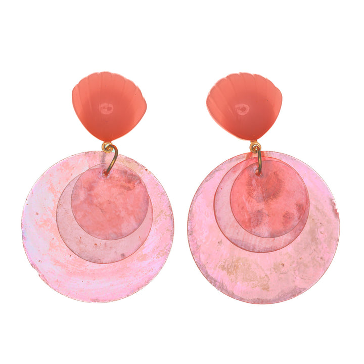 Hängende Muschel-Hockey-Ohrringe