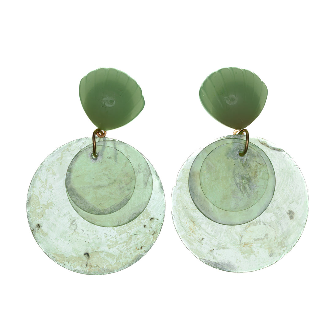 Hängende Muschel-Hockey-Ohrringe