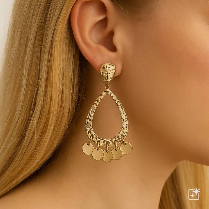 Forged Drop earrings pendants