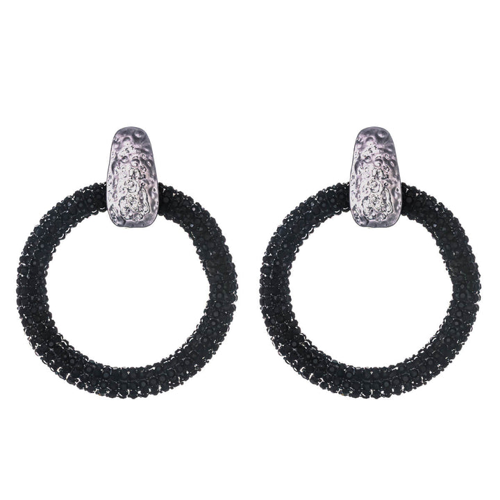 Glitzernde runde Ohrringe