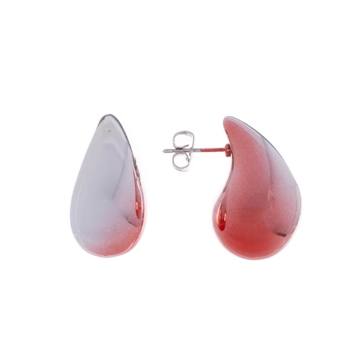 Two tone drop earrings (Steel 316L)