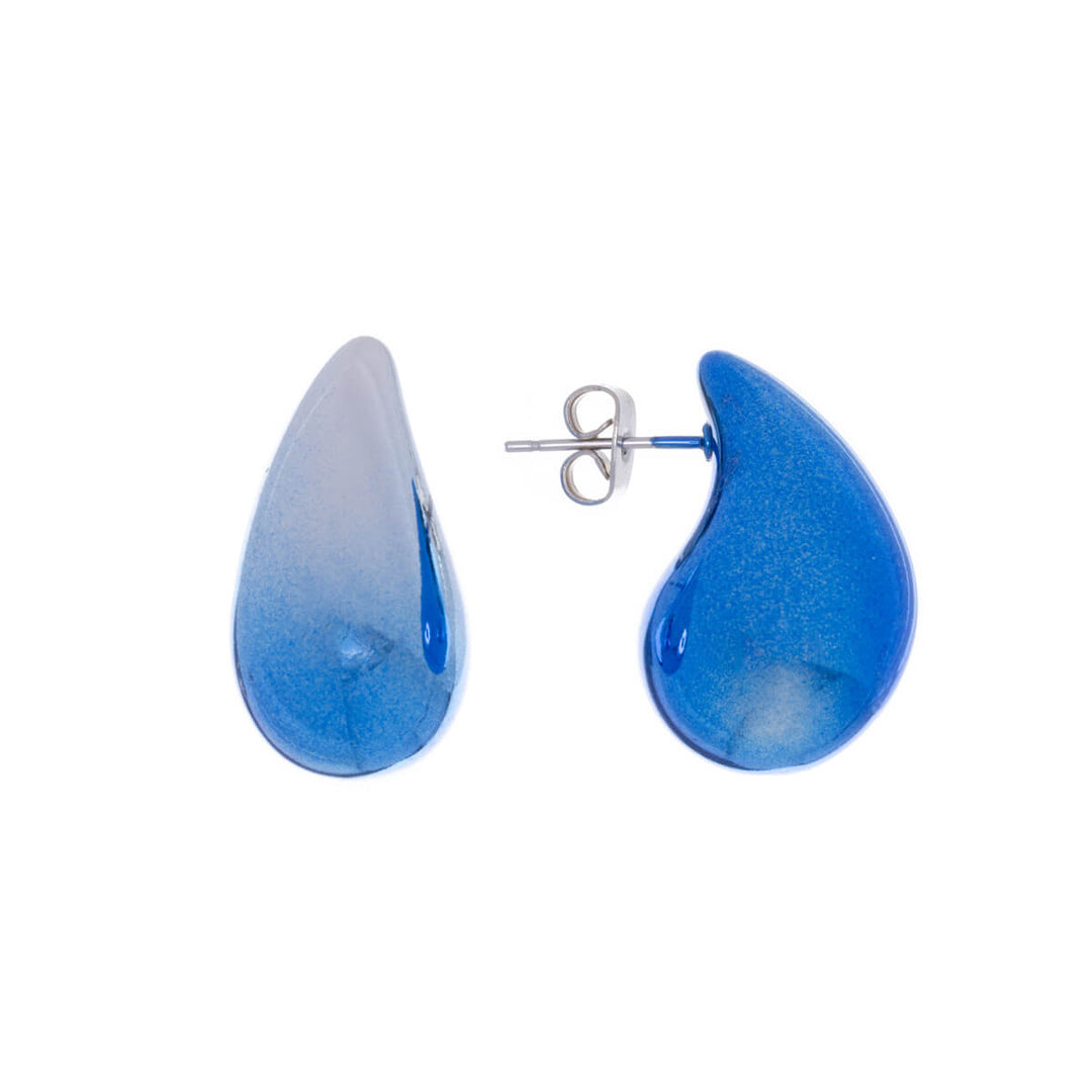 Two tone drop earrings (Steel 316L)