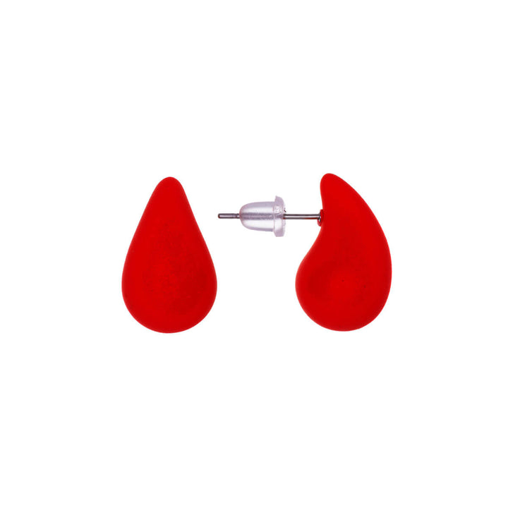 Farbige Tropfenohrringe (Stahl 316L)