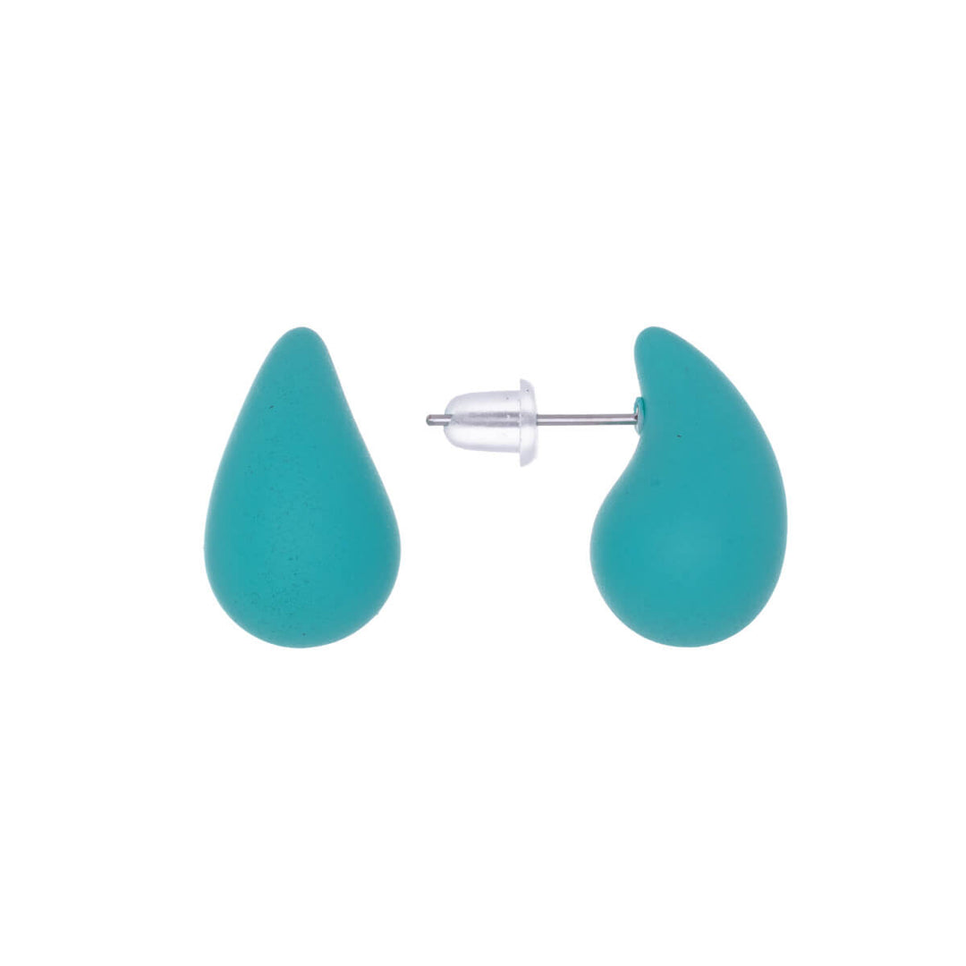 Farbige Tropfenohrringe (Stahl 316L)