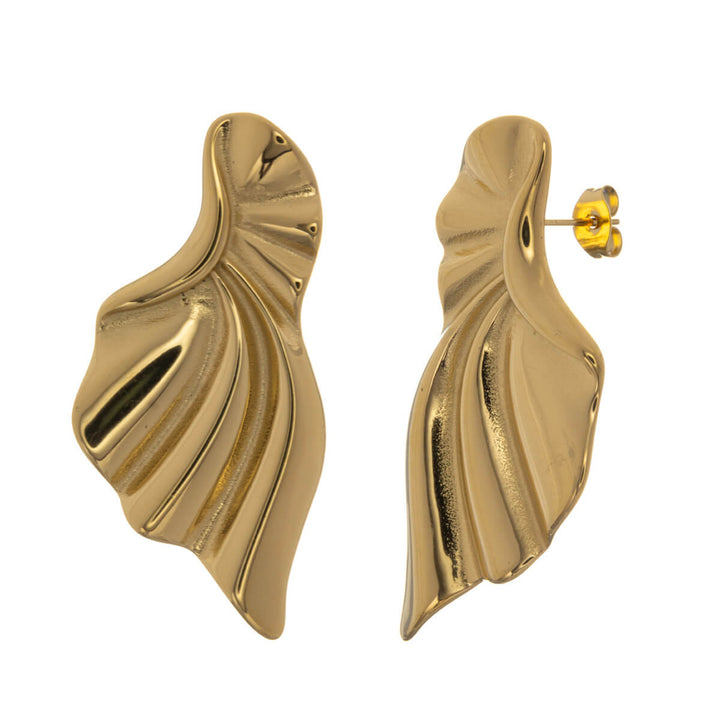 Steel wavy earrings (Steel 316L)