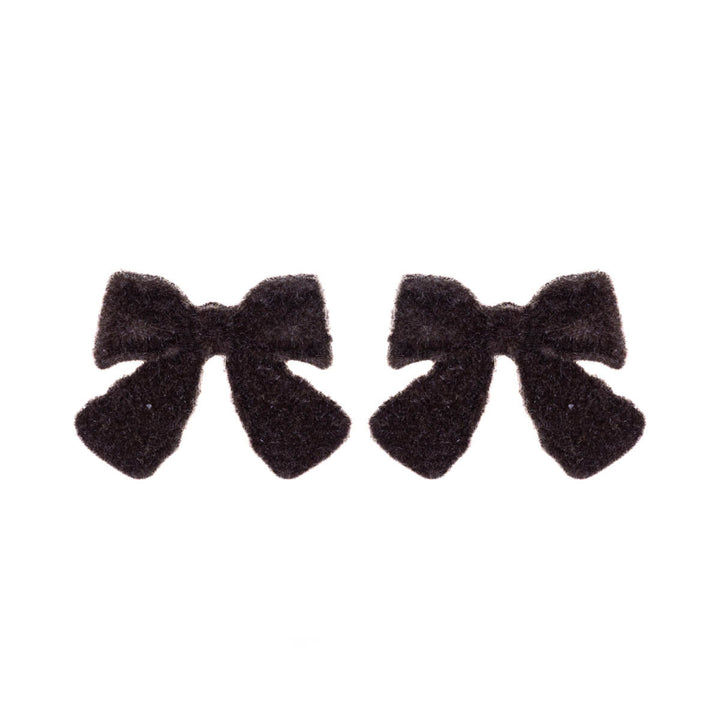 Velvet bow earrings (Steel 316L)