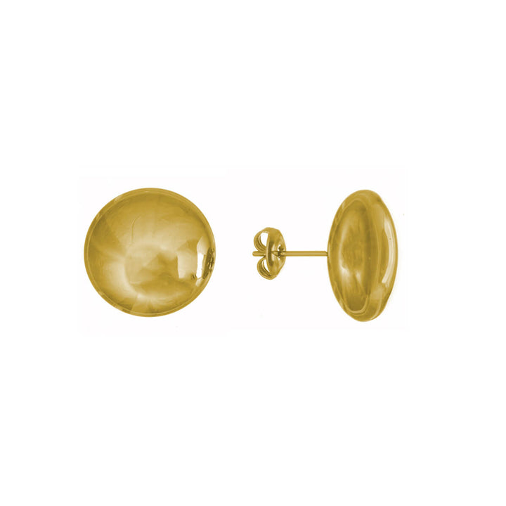 Round flat earrings 1,7cm (Steel 316L)