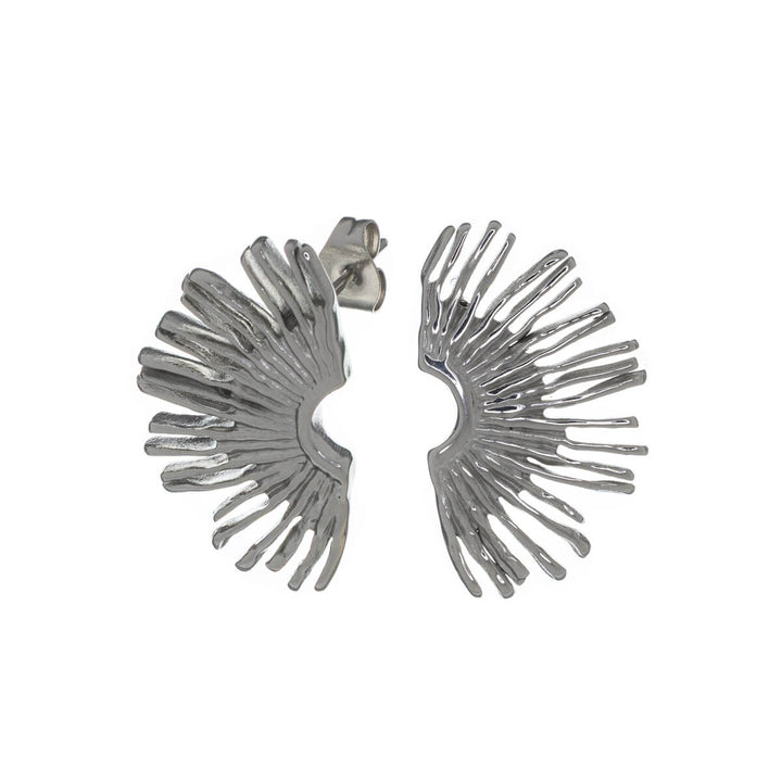 Puoliympyrän muotoiset korvakorut (Teräs 316L)