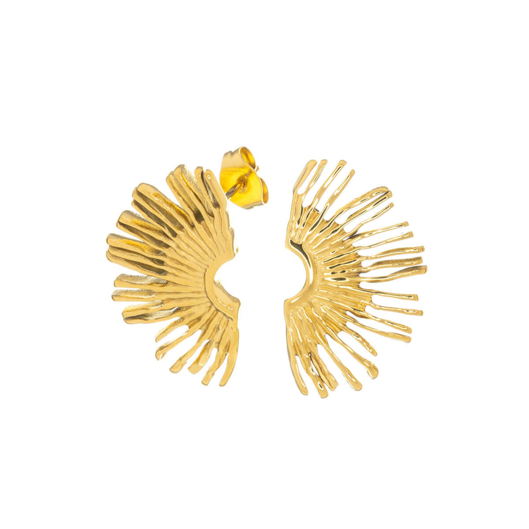 Puoliympyrän muotoiset korvakorut (Teräs 316L)