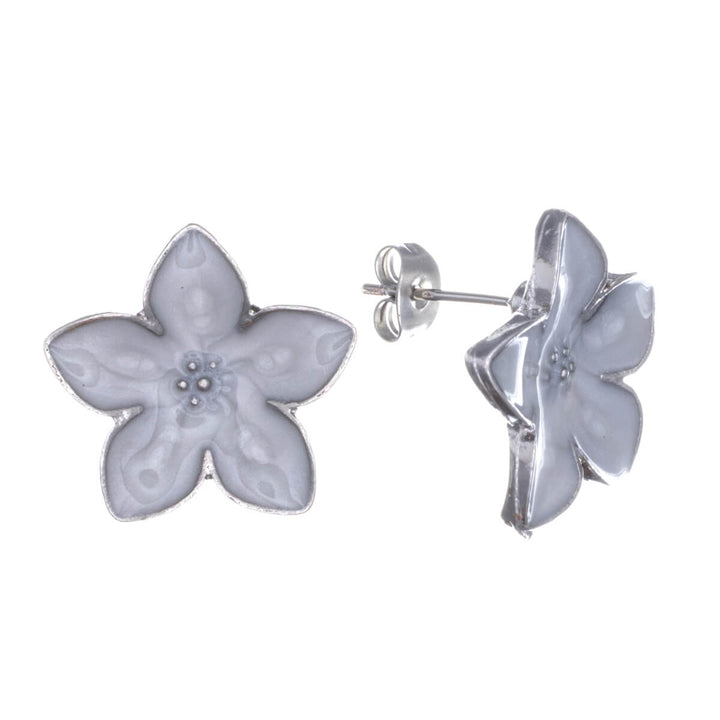Colourful tropical flower earrings (Steel 316L)