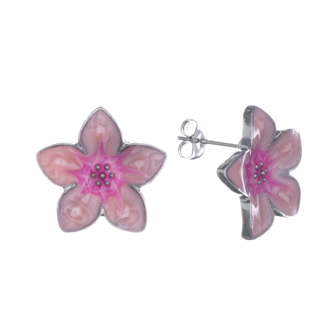 Colourful tropical flower earrings (Steel 316L)