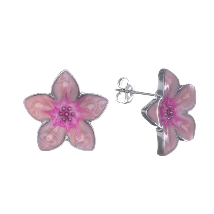 Colourful tropical flower earrings (Steel 316L)