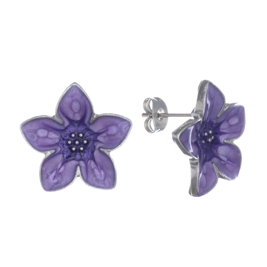 Colourful tropical flower earrings (Steel 316L)