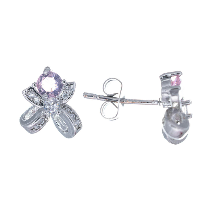 Bågörhängen med sten (316L stål)