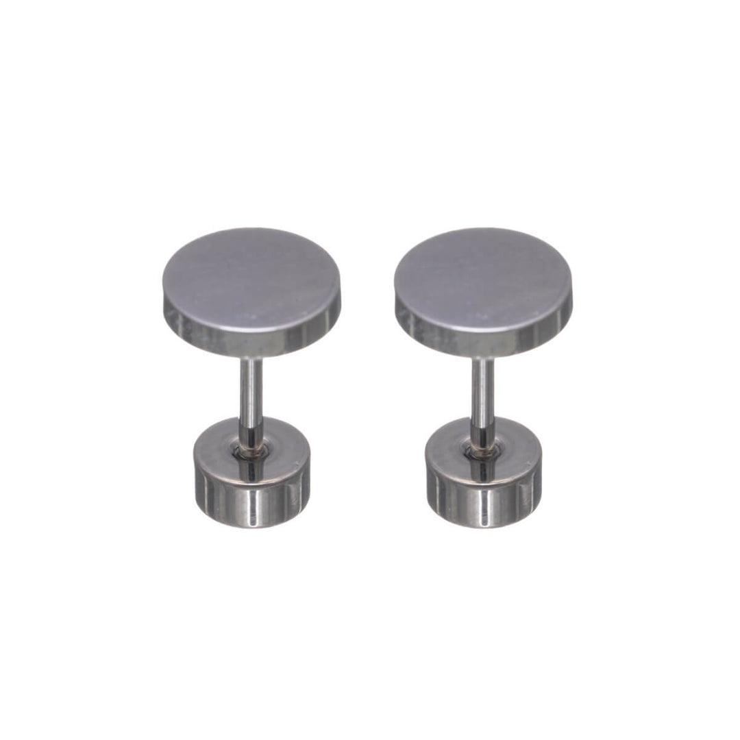 Titanörhängen 6 mm – skruvbara med platt baksida (G23)