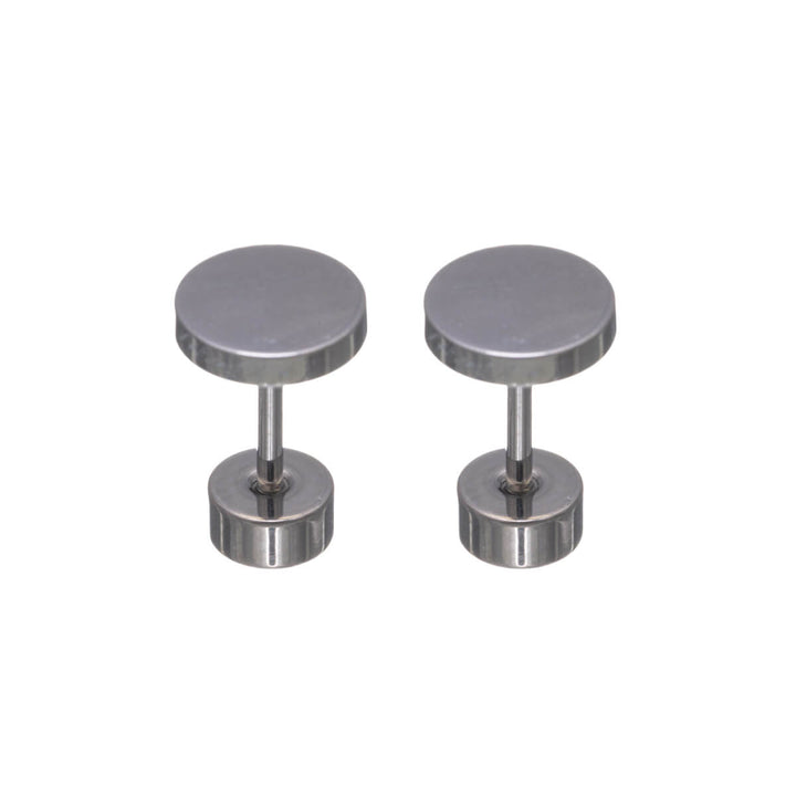 Titanörhängen 6 mm – skruvbara med platt baksida (G23)