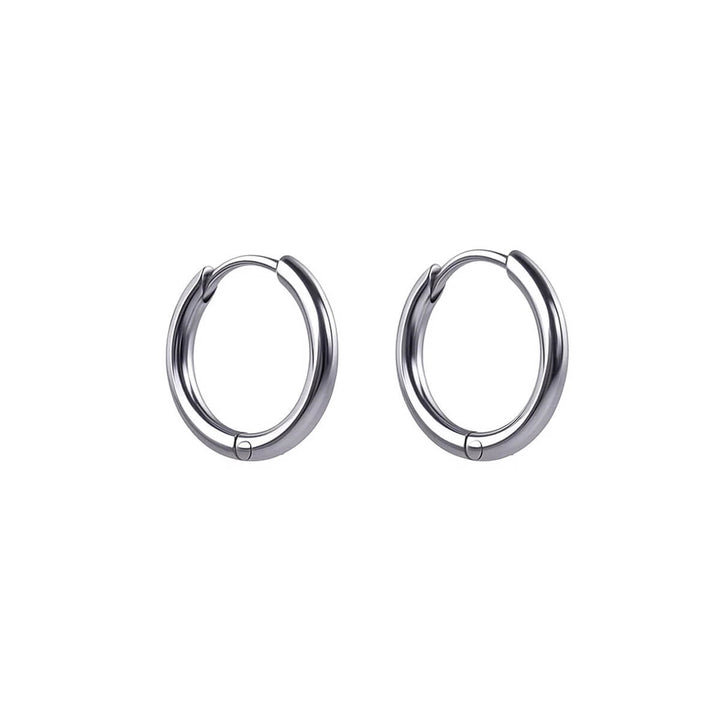 Small earrings steel earrings 10mm (Steel 316L)