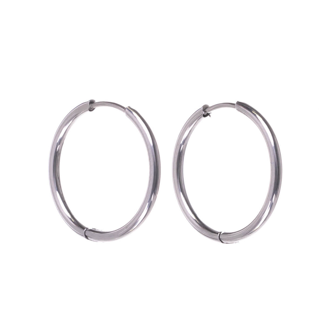 Teräs korvarenkaat 20mm (Kirurginteräs 316L) - Ninja.fi
