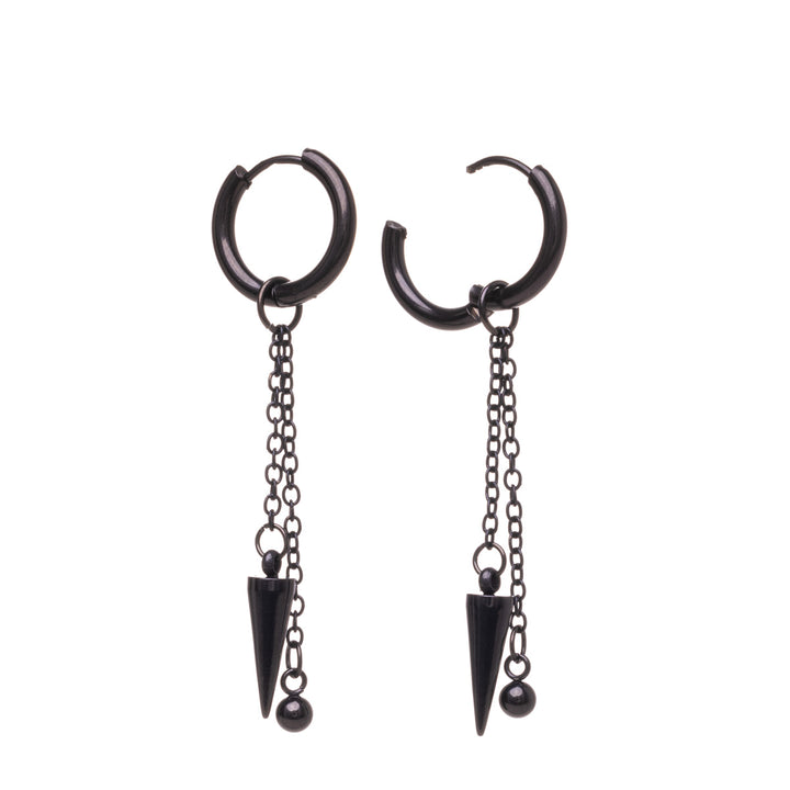 Spike pendant earrings ring earrings (Steel 316L)