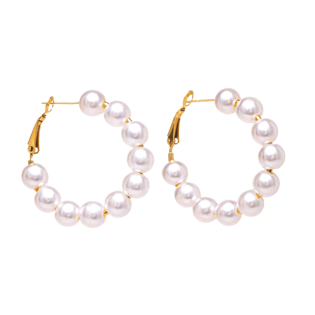 Pearl earrings 3cm (Steel 316L)