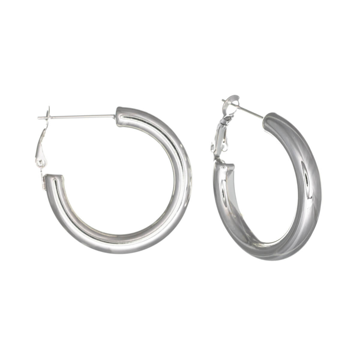 Thick steel earrings 5mm 3cm (Steel 316L)
