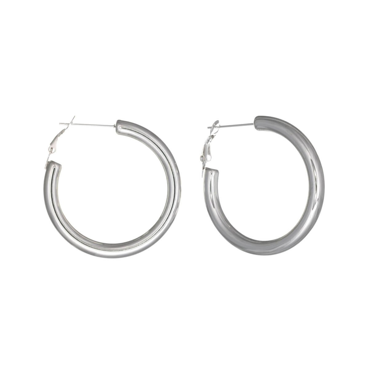 Thick steel earrings 5mm 4cm (Steel 316L)