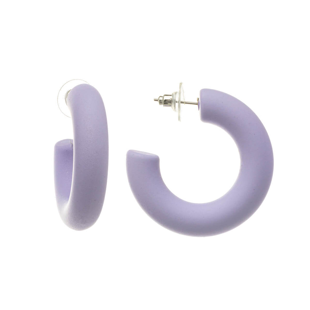 Pastel plastic earrings 3,8cm