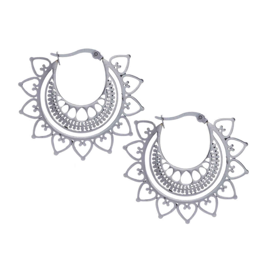 Steel decorative earrings (Steel 316L)