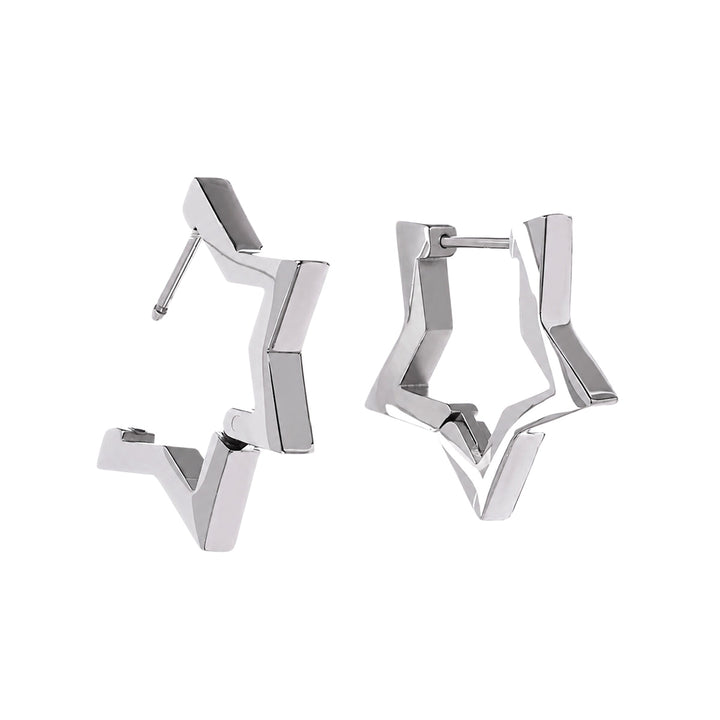 Stern-Ohrringe aus Stahl (Stahl 316L)