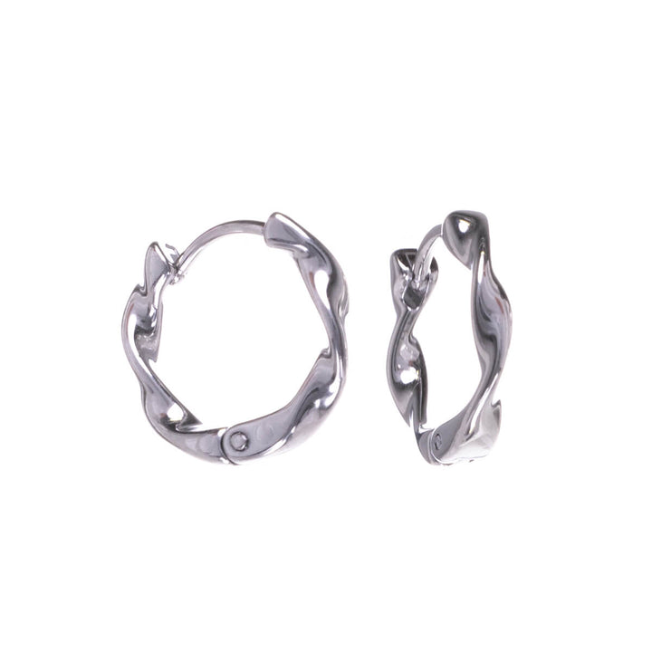 Threaded earrings steel ring earrings 3mm 11mm