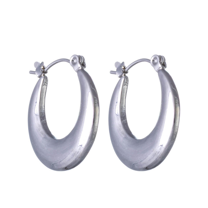 Round steel earrings (Steel 316L)