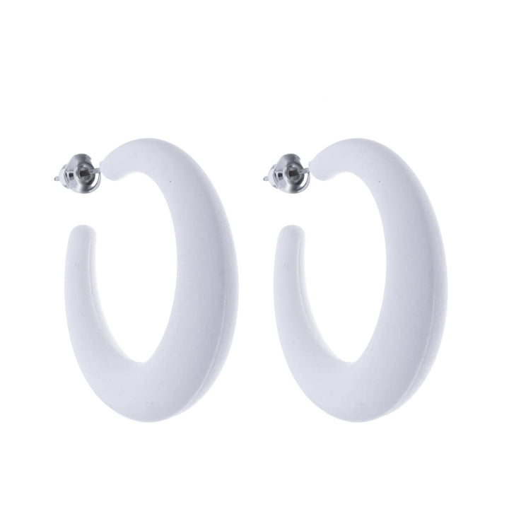 Coloured plastic earrings (Steel 316L)