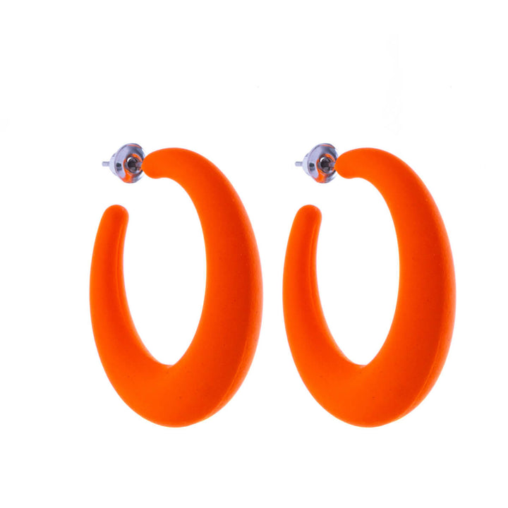 Coloured plastic earrings (Steel 316L)