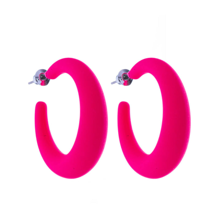 Coloured plastic earrings (Steel 316L)