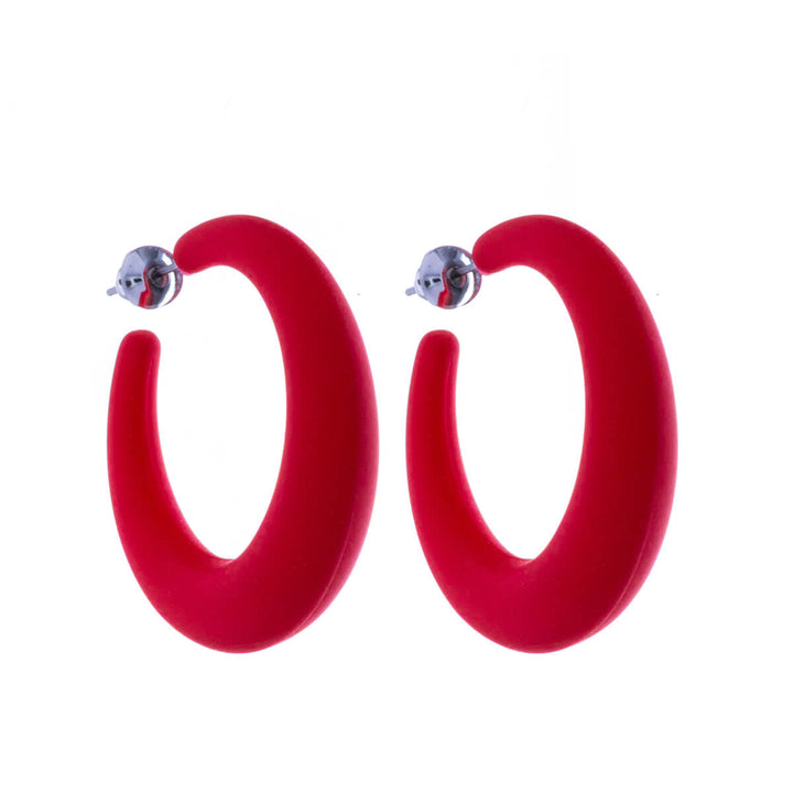 Coloured plastic earrings (Steel 316L)