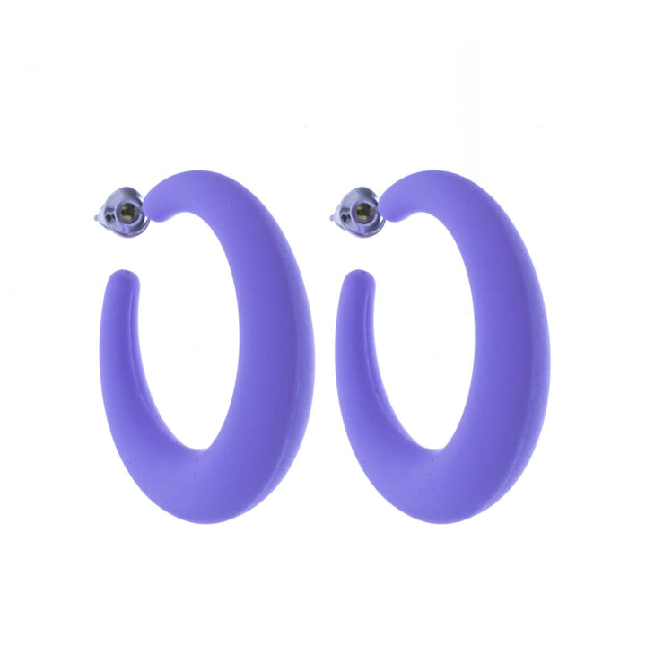 Coloured plastic earrings (Steel 316L)