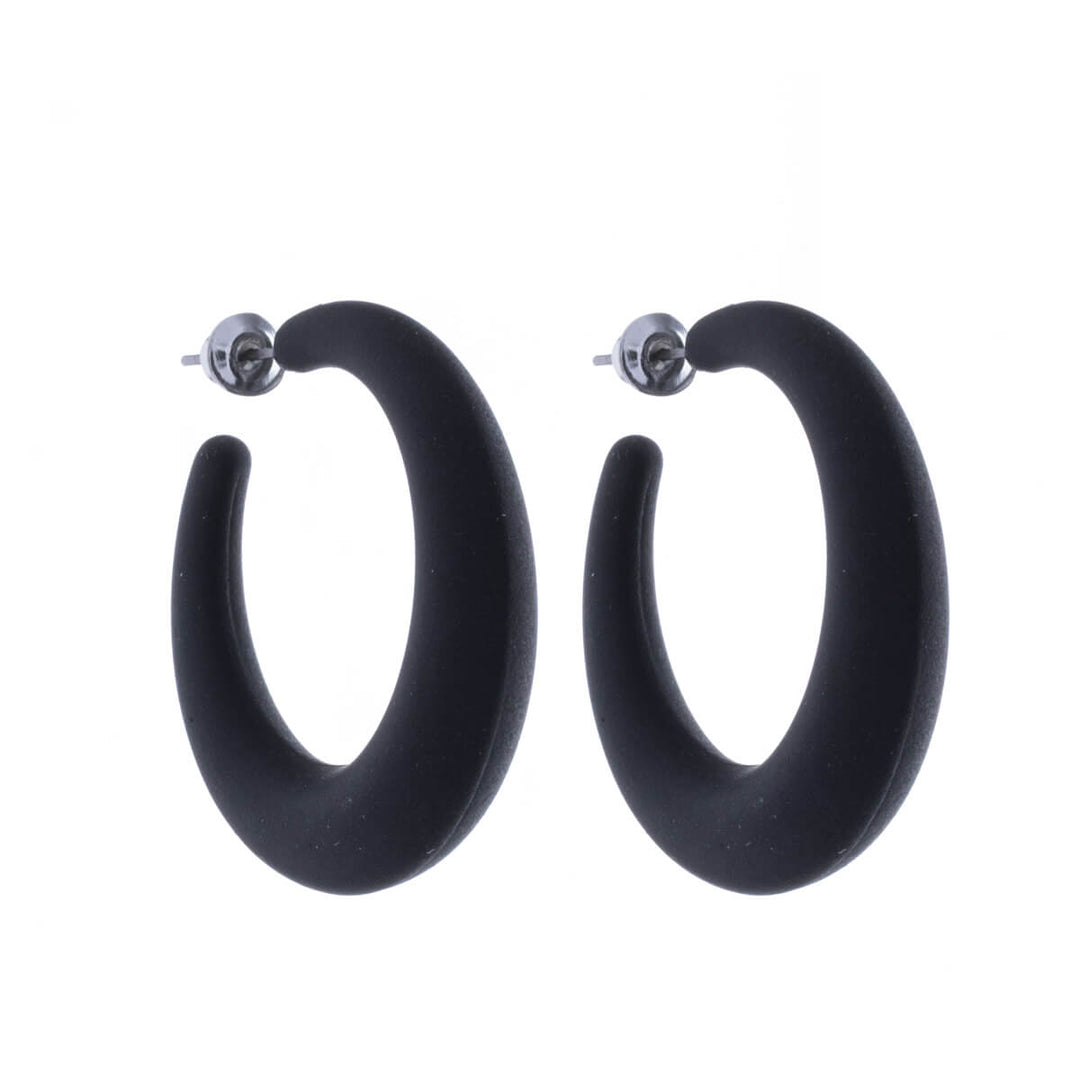Coloured plastic earrings (Steel 316L)