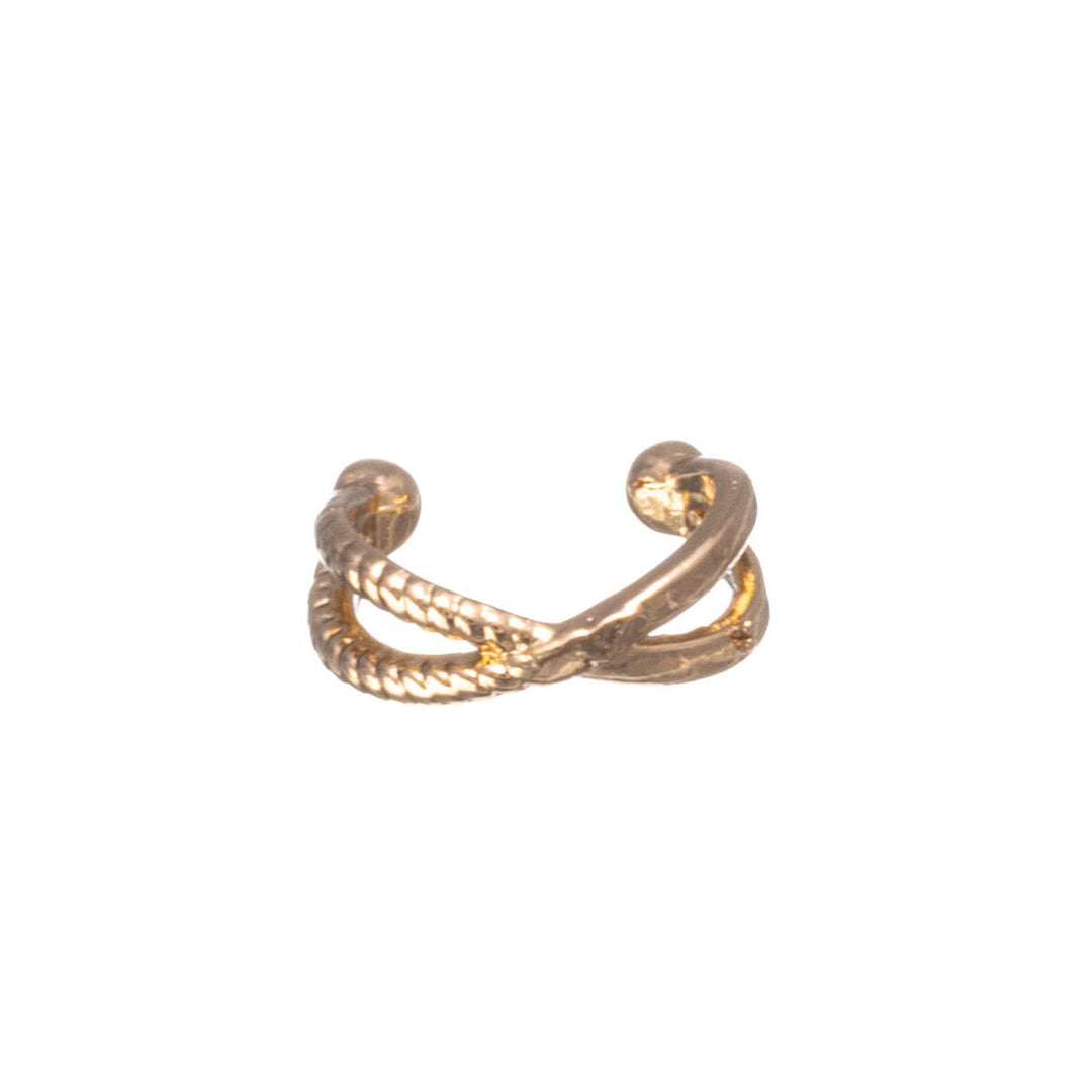 Dubbelradig korsöronmanschett öronmanschett 2st