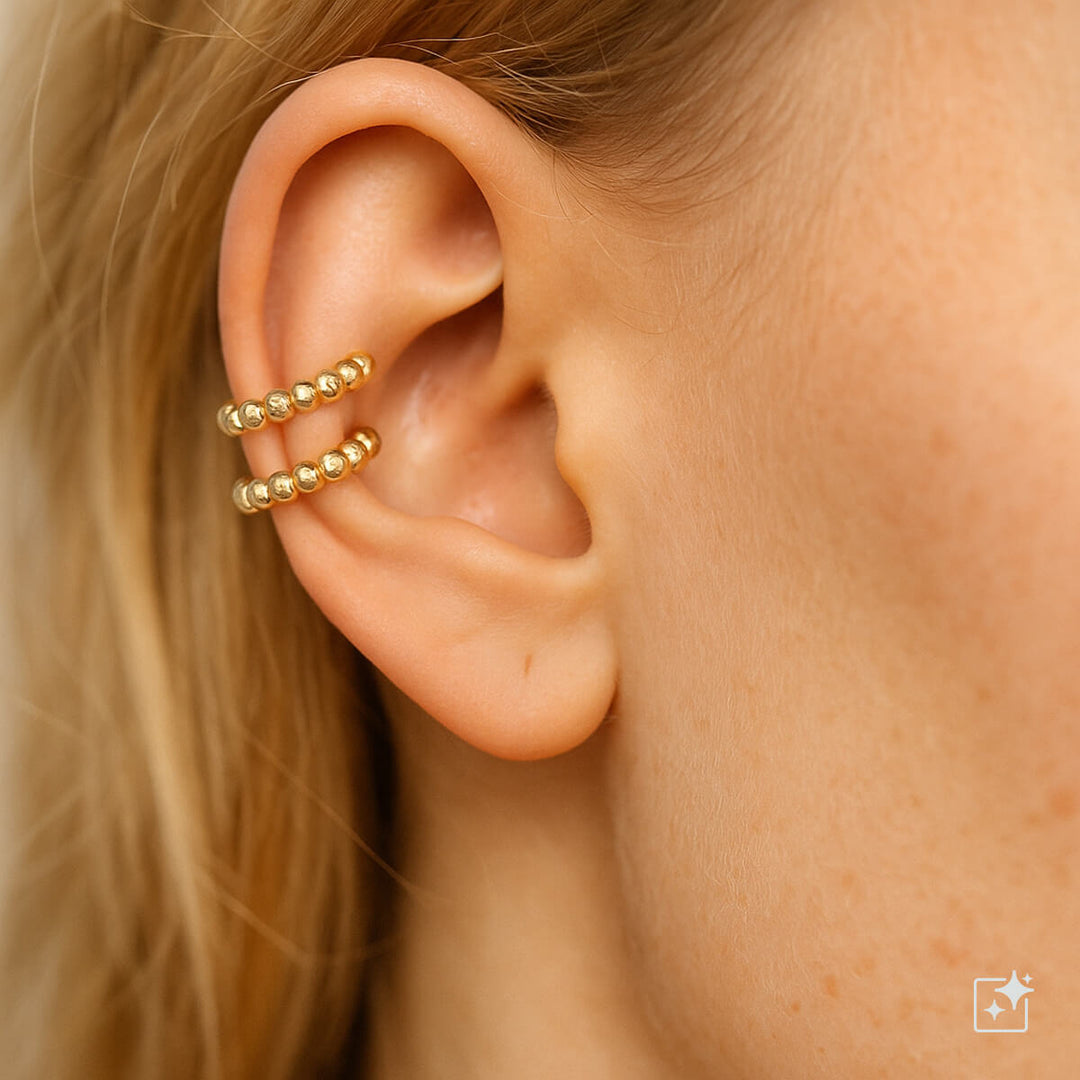 Helminauha rustokoru ear cuff 2kpl