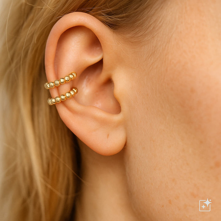 Helminauha rustokoru ear cuff 2kpl